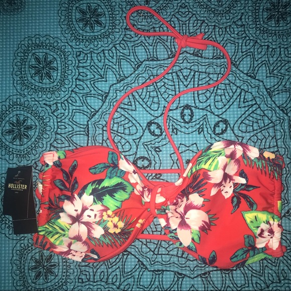 🦋 HOLLISTER TOP bathing suit ❤️🔥size L  NWT - Picture 2 of 6